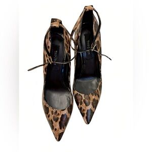 White House Black Market Sienna Leopard Animal Print Stiletto Heels W’s Size 7.5